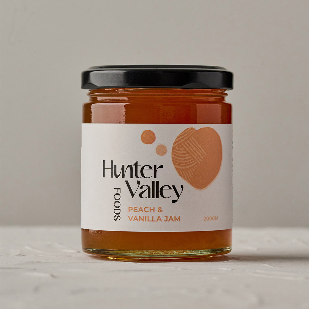 Peach & Vanilla Jam Hunter Valley Foods